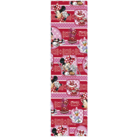Zoewie Dárkový balicí papír 70 x 200 cm Disney červený - Minnie a Daisy