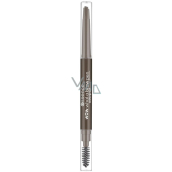 Essence Wow What a Brow voděodolná tužka na obočí s kartáčkem 03 Dark Brown 0,2 g