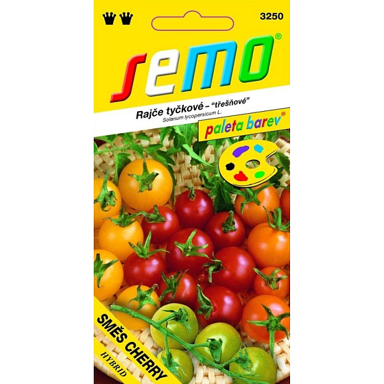 Semo Rajče tyčkové Cherry směs barev 10 semen