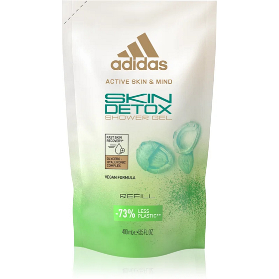 Adidas Skin Detox sprchový gel s meruňkovými pecičkami pro ženy 400 ml náhradní náplň