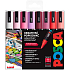 Posca Univerzální sada akrylátových popisovačů 1,8 - 2,5 mm Love mix teplých tónů 8 kusů PC-5M