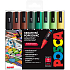 Posca Univerzální sada akrylátových popisovačů 1,8 - 2,5 mm Earth mix zemitých tónů 8 kusů PC-5M