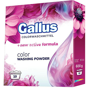 Gallus prací prášek Color,10 dávek,600 g