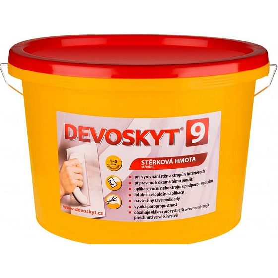 Devoskyt 9 1–5 mm, stěrková hmota do interiéru, 21 kg