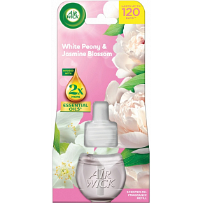 Air Wick Elektrický osvěžovač vzduchu – Pivoňka & Jasmínový květ (komplet 1+19 ml)