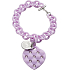 Ops! Objects Matelassé Crystal Bracelet náramek OPSBR-233 světle šeříková