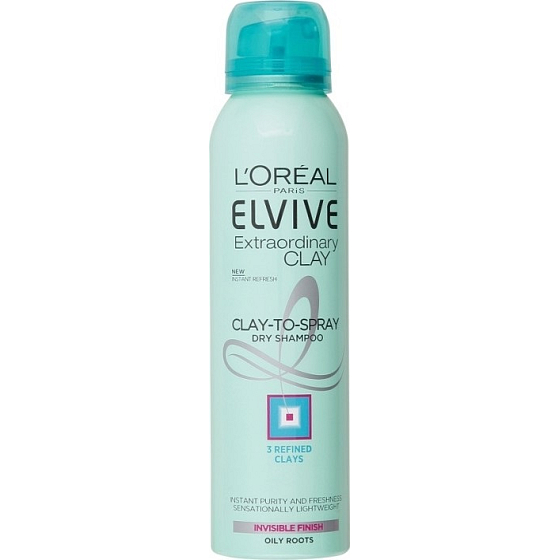 Loreal Paris Elseve Extraordinary Clay suchý šampon pro mastné vlasy 150 ml
