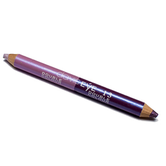 Princessa Davis Eye Double Colour oční stíny v tužce + ořezávátko 013 růžová a fialová 6 g