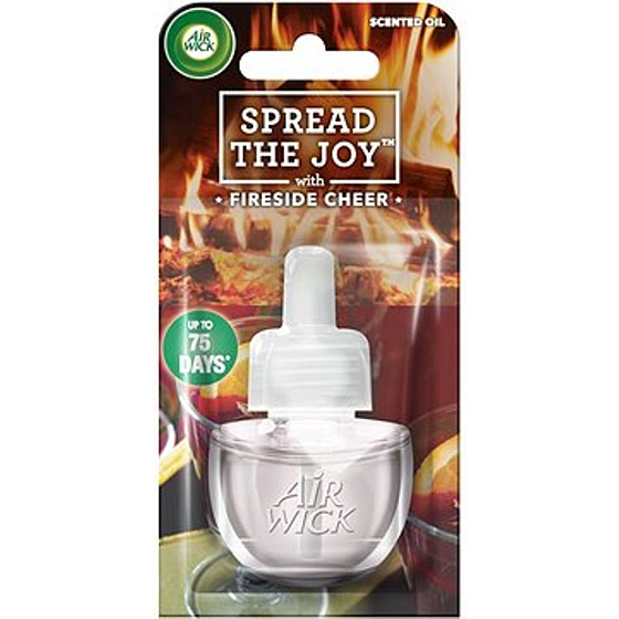 Air Wick Spread The Joy Fireside Cheer - Pohodlí u krbu elektrický osvěžovač náhradní náplň 19 ml