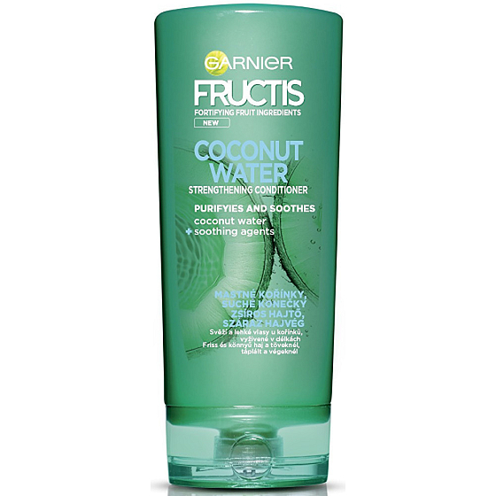 Garnier Fructis Coconut Water posilující balzám na mastné kořínky a suché konečky vlasů 200 ml