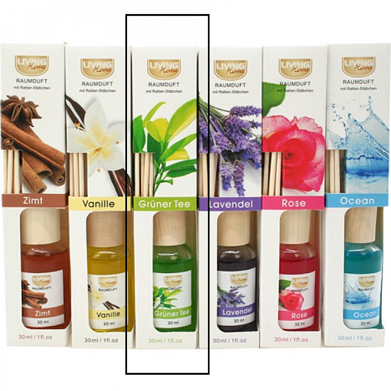Living Home Pokojová vůně Grüner Tee - Zelený čaj difuzér 30 ml