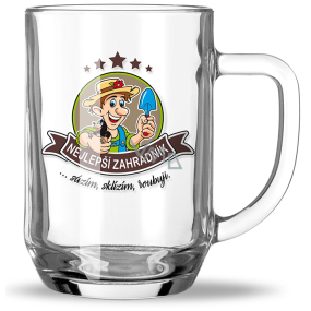 Nekupto Hobby pivní sklenice Nejlepší zahradník 500 ml