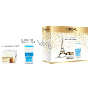 Loreal Paris Age Specialist 65+ denní krém proti vráskám 50 ml + dvoufázový odličovač na oči a rty 125 ml, kosmetická sada