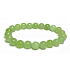 Olivín / Peridot náramek elastický přírodní kámen, kulička 8 mm / 16 - 17 cm, kámen chránící lidskou auru