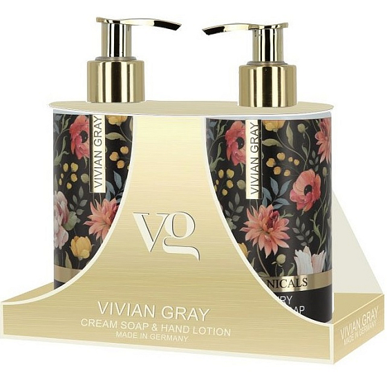 Vivian Gray Botanicals luxusní tekuté mýdlo 250 ml + luxusní mléko na ruce 250 ml, kosmetická sada pro ženy