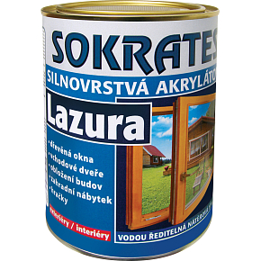 Sokrates Lazura silnovrstvá lazura na dřevo, čirá, 0,7 kg