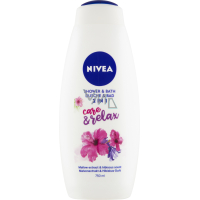 Nivea Care & Relax sprchový gel & pěna do koupele, 750 ml