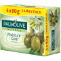 Palmolive Naturals Olive Milk tuhé toaletní mýdlo 3 + 1 kus 90 g