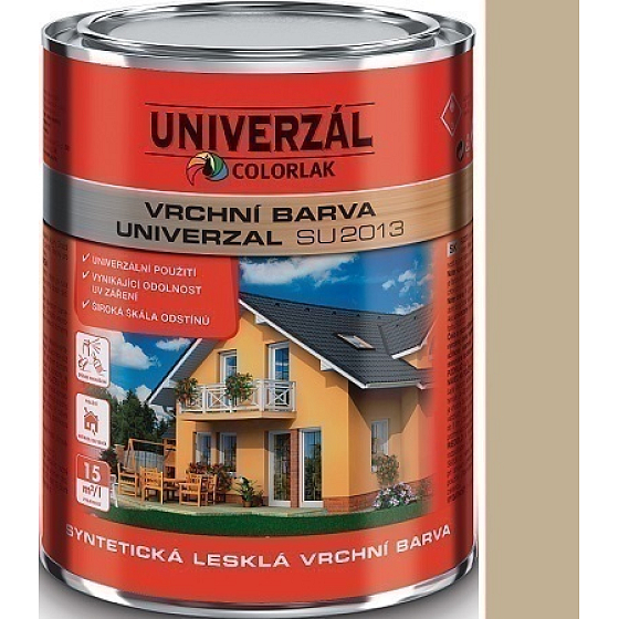 Colorlak Univerzal SU2013 syntetická lesklá vrchní barva Hnědá krémová 0,6 l