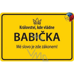Nekupto Cedulka se jménem Babička 15x10 cm 1 kus