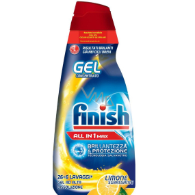Finish All In 1 Max Lemon gelový čisticí prostředek na myčku 650 ml