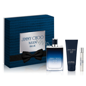 Jimmy Choo Man Blue toaletní voda 100 ml + balzám po holení 100 ml + toaletní voda 7,5 ml, dárková sada
