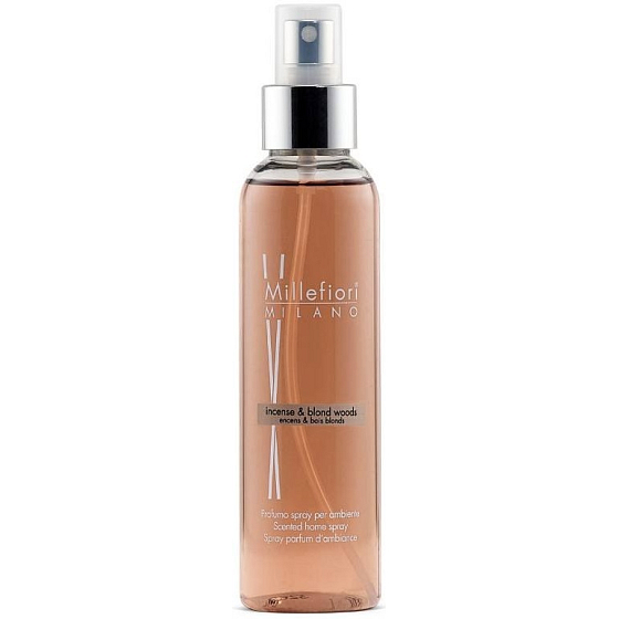 Millefiori Milano Natural Incense & Blond Woods - Kadidlo a Bílá dřeva Bytový sprej 150 ml