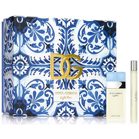 Dolce & Gabbana Light Blue toaletní voda 25 ml + toaletní voda 10 ml miniatura, dárková sada pro ženy