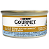 Gourmet Gold Double Pleasure s mořskými rybami ve šťávě se špenátem konzerva pro dospělé kočky 85 g