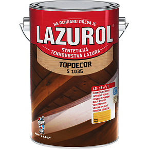 Lazurol Topdecor S1035 tenkovrstvá lazura na dřevo T060 pinie, 4,5 l Lazurol Topdecor S1035 tenkovrstvá lazura na dřevo T060 pinie, 4,5 l