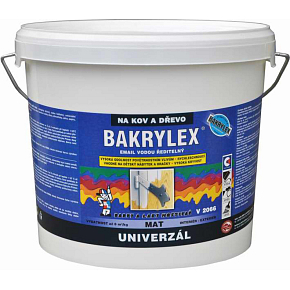 Bakrylex Univerzál mat V2066 barva na dřevo a kov 0100 bílá, 5 kg