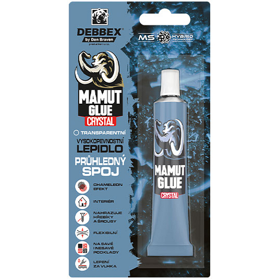 Den Braven Mamut Glue Crystal univerzální montážní lepidlo, transparentní, 25 ml