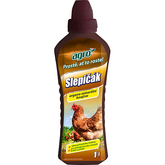 Agro Slepičák organo-minerální hnojivo, 1 l