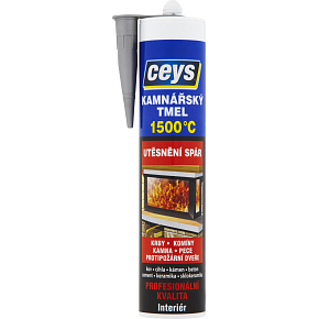 Ceys kamnářský tmel 1500 °C, černý, 310 ml Ceys kamnářský tmel 1500 °C, černý, 310 ml