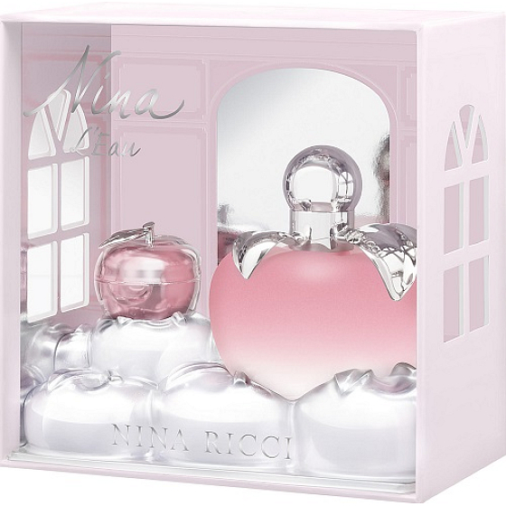 Nina Ricci Nina L Eau toaletní voda 80 ml + lip balzám 3,5 g, dárková sada