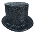 Cylindr karnevalový 25 cm černý
