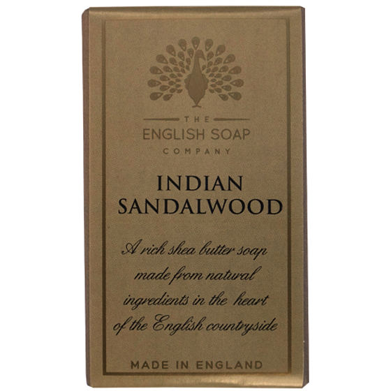 English Soap Indické Santalové dřevo přírodní parfémované mýdlo s bambuckým máslem 200 g