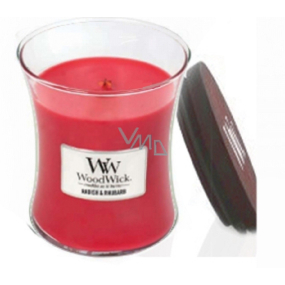 WoodWick Radish and Rhubarb - Ředkev a Rebarbora vonná svíčka s dřevěným knotem a víčkem sklo velká 609,5 g