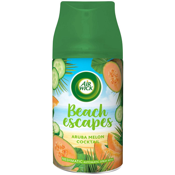 Air Wick Freshmatic Beach Escapes Aruba melounový koktejl automatický osvěžovač náhradní náplň 250 ml