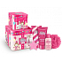 Grace Cole Big Top mycí gel 50 ml + tělový krém 50 ml + pěna do koupele 50 ml + šumivá koule do koupele 50 g + nylonová mycí žínka pro děti, kosmetická sada