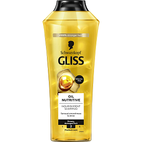 Gliss Oil Nutritive vyživující šampon pro roztřepené vlasy, 400 ml Gliss Oil Nutritive vyživující šampon pro roztřepené vlasy, 400 ml