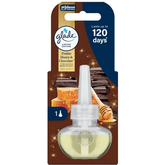 Glade náhradní náplň do elektrického osvěžovače vzduchu Festive Honey & Chocolate 20ml