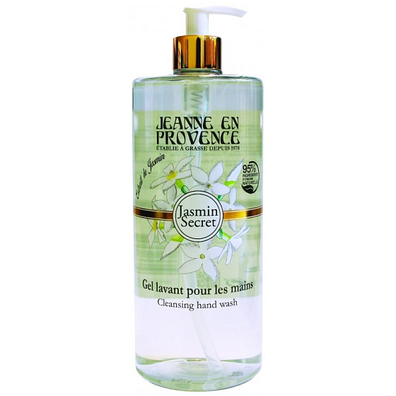 Jeanne en Provence Tajemství jasmínu tekuté mýdlo na ruce dávkovač 1000 ml