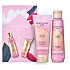 Sanctuary Spa Lilie a růže sprchový gel 150 ml + tělový peeling 100 ml, kosmetická sada pro ženy