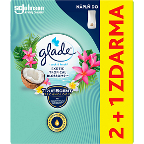 Glade náplň osvěžovače vzduchu Touch Fresh Exotic Tropical Blossoms 3× 10 ml Glade náplň osvěžovače vzduchu Touch Fresh Exotic Tropical Blossoms 3× 10 ml