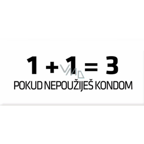 Bohemia Gifts Love Condoms dárkový kondom 1 plus 1 rovná se 3 1 kus
