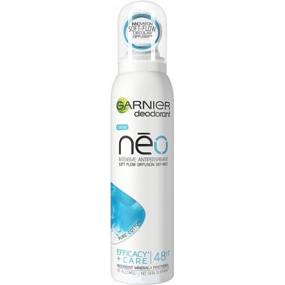 Garnier Neo Pure Cotton antiperspirant deodorant sprej pro ženy 150 ml