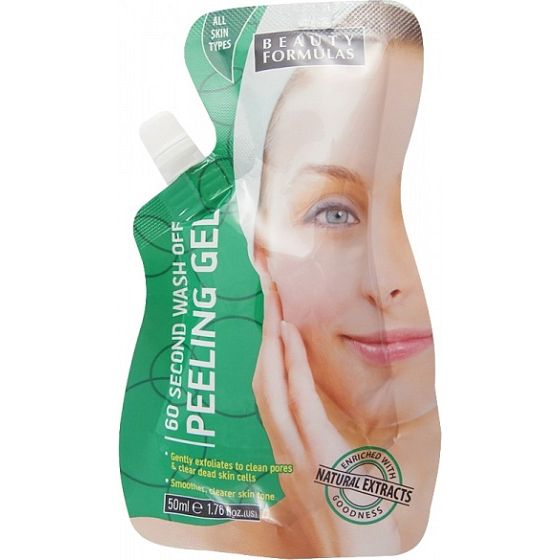 Beauty Formulas Wash Off 60ti vteřinový peeling gel 50 ml