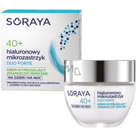 Soraya Hyaluronic Micro-Injection Duo Forte 40+ krém proti vráskám, vyplňující mimické vrásky na den/noc 50ml