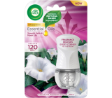 Air Wick Essential Oils Smooth Satin & Moon Lily - Jemný satén a měsíční lilie elektrický osvěžovač vzduchu komplet 19 ml